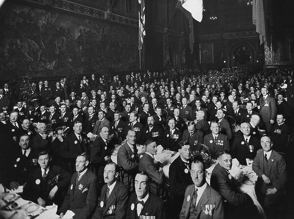 VC Dinner. 9th November 1929: The Royal Gallery at the House of Lords