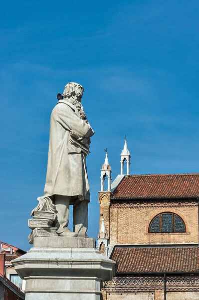 Venice. Statue of Nicolo Tommaseo in Venice