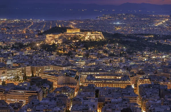 View of Athens from Licabetus Hill, Greece