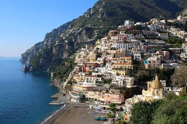 View on Positano (Unesco world heritage), on the Amalfi coast, Italy
