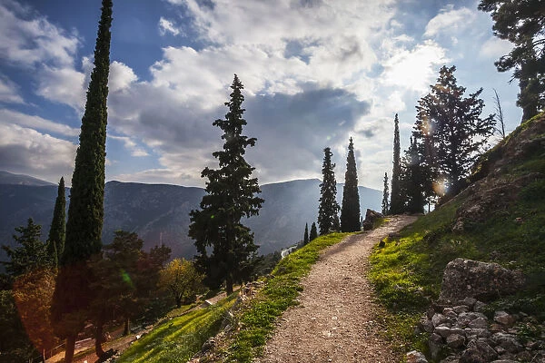 Walking path on Mount Parnassus