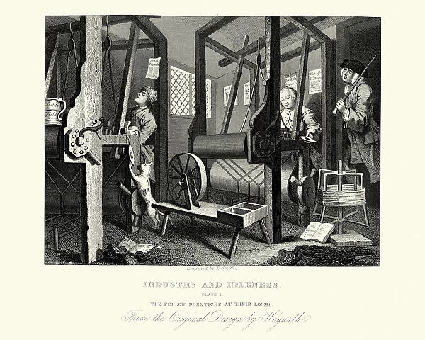 William Hogarth Industry and Idleness Fellow Prentices at their