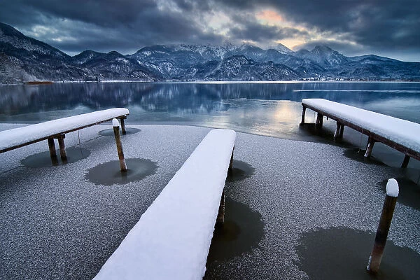 Winter at lake Kochel