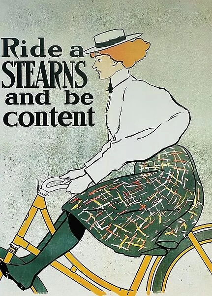 Woman riding a bicycle