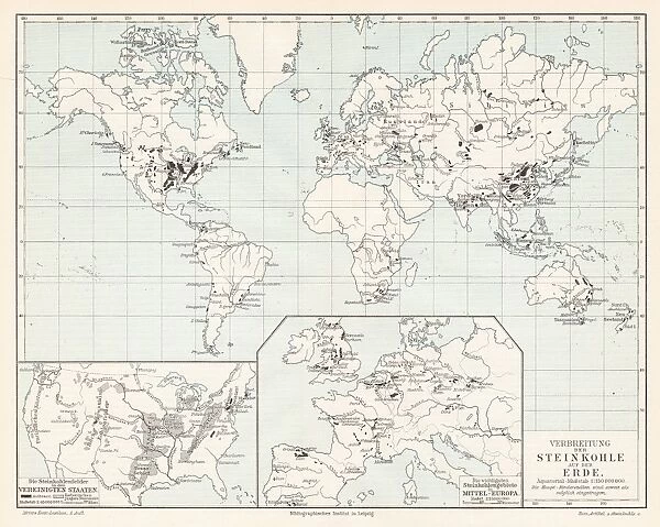 World spread of hardwood map 1895