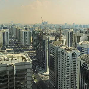 Aerial view of Abu Dhabi skyline