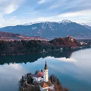 Travel Destinations Framed Print Collection: Lake Bled, Slovenia