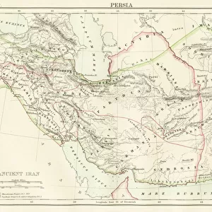 Ancient Iran map 1885