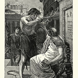 Ancient Rome - Julius Caesar refusing the Crown