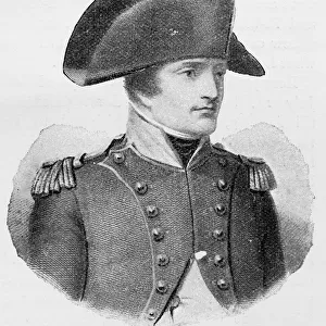 Antique illustration: Napoleon Bonaparte