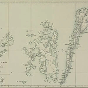 Antique map of the Key Islands
