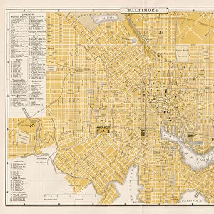 Baltimore city map 1893