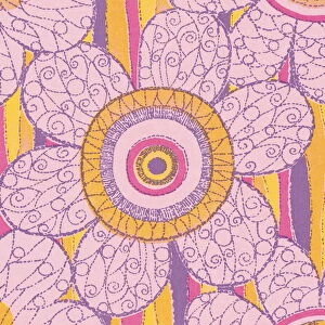 Big purple flower pattern