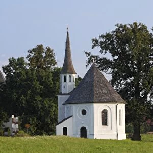 Chapel of St. Leonard, Harmating, municipality of Egling, Upper Bavaria, Bavaria, Germany, Europe