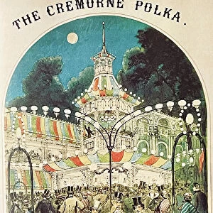 The cremorne polka, poster for a dance hall