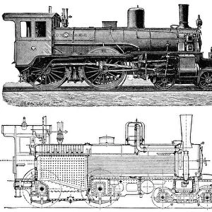 A detailed image of a locomotive