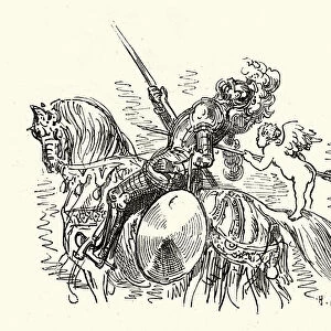 Don Quixote, Knight defeated by cupids aroow