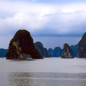 Dramatic karst formations of Halong Bay, Vietnam