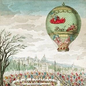 Visual Treasures Framed Print Collection: Montgolfier Balloon