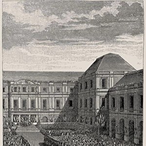 Festival celebrating Napoleon Bonaparte at the Palace of the Directoire, after Treaty