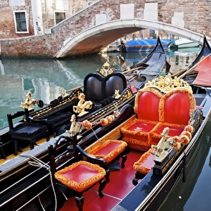 Gondolas in a canal