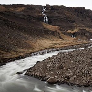 Hengifoss waterfall, Egilsstadir, Iceland, Europe
