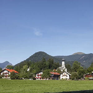 Jachenau Village, Isarwinkel, Upper Bavaria, Bavaria, Germany, Europe