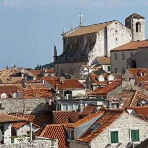 Jesuit Church, view from the city walls, historic centre, Dubrovnik, Dalmatia, Croatia