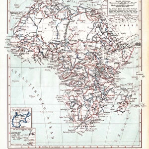 Main research trips in Africa 1895