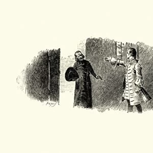 Manon Lescaut - Man arguing with a priest, 18th Century