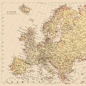 Map of Europe 1881
