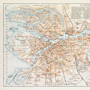 Map of St. Petersburg 1895