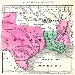 USA Maps Collection: USA Southern States Historical Maps