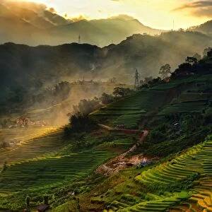 Mountain view of Sapa, Vietnam
