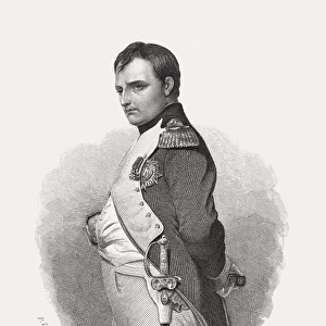 NapolA on Bonaparte (1769-1821), steel engraving, published in 1868