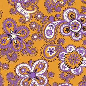 Orange Floral Pattern