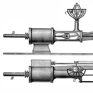Parts on a steam engine