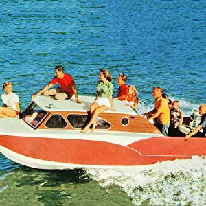 People Riding a Boat