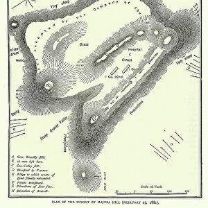 Plan of Battle of Majuba Hill, First Boer War