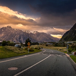 The Scenery of Village in Mount Cook, New Zealand