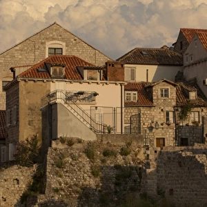 Stone houses at the old city of Dubrovnik