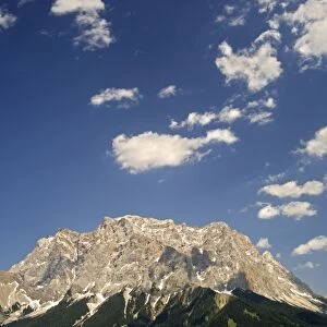 The summit of Mt. Zugspitze, Ehrwald, Wettersteingebirge mountain, Tyrol, Austria, Europe