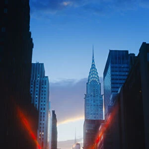 USA Travel Destinations Poster Print Collection: Spectacular Manhattan Henge Sunrise