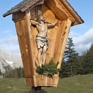 Wayside cross, Hinterhorneralm, Tyrol, Austria