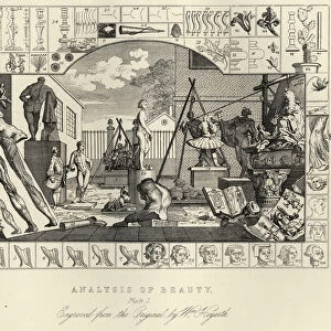 William Hogarth The Analysis of Beauty, Plate 1