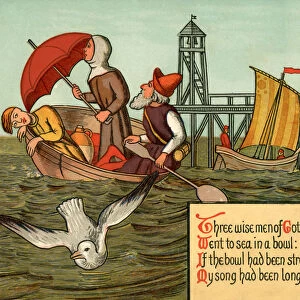 Three Wise Men of Gotham - Victorian nursery rhyme illustration