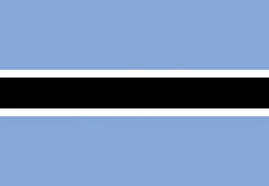 Flag of Botswana Illustration