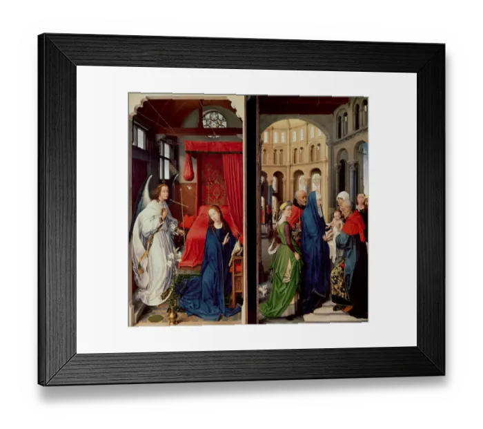 Framed Print : The Annunciation and the Presentation in the Temple (oil on panel) Framed Print : The Annunciation and the Presentation in the Temple (oil on panel)