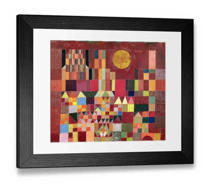 Framed Print : Castle and Sun, 1928 (no 201) (oil on canvas)