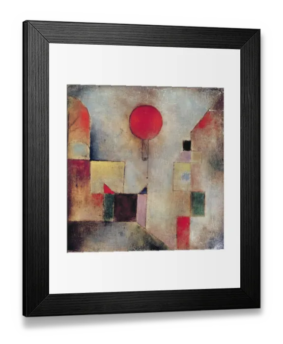 Framed Print : Red Balloon, 1922 (no 179) (oil on gauze on board) Framed Print : Red Balloon, 1922 (no 179) (oil on gauze on board)
